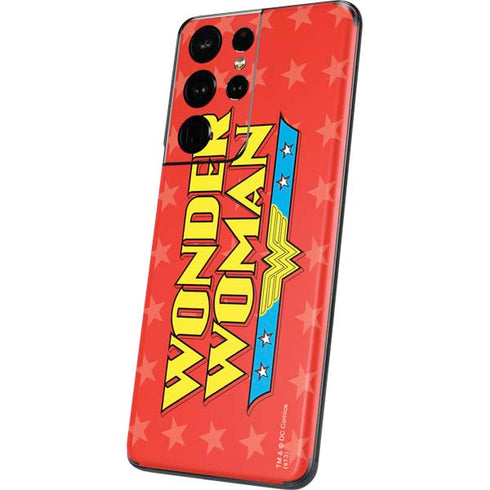 DC Comics Wonder Woman Logo Galaxy S21 Ultra 5G Skin